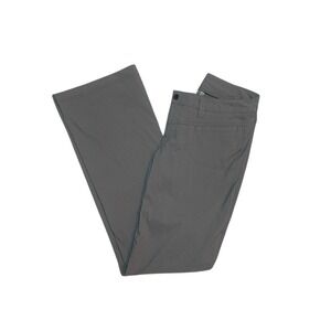 Athleta Women's Dipper Utility Pants Size 8T Tall Gray Flat Front Low Rise  EUC